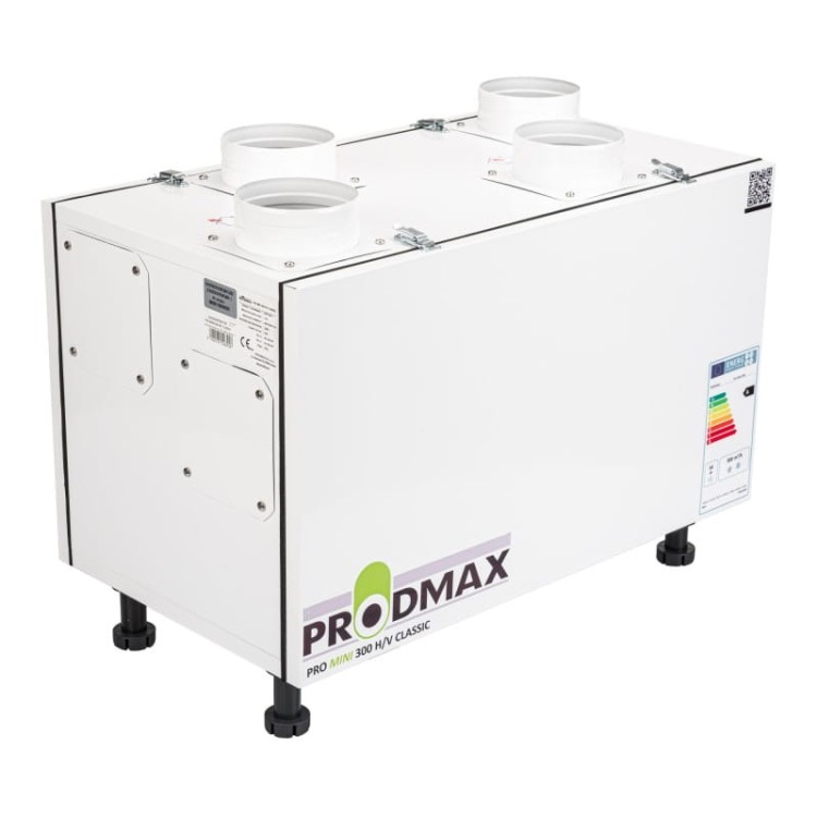 REKUPERATOR 300m3 PRODMAX PRO MINI 300 H/V WERSJA BASIC