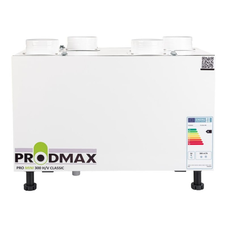 REKUPERATOR 300m3 PRODMAX PRO MINI 300 H/V WERSJA BASIC