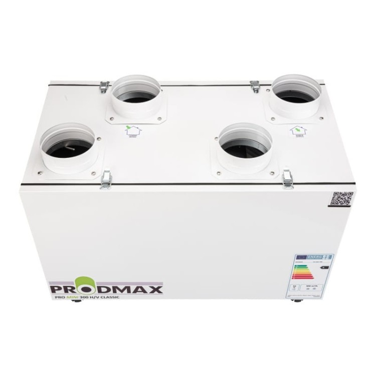 REKUPERATOR 300m3 PRODMAX PRO MINI 300 H/V WERSJA BASIC