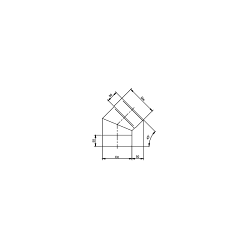 KOLANO STAŁE OCYNK FI 450 45ST  K/N