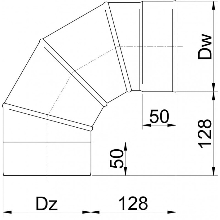 KOLANO NASTAWNE OCYNK FI 300 90ST  K/N