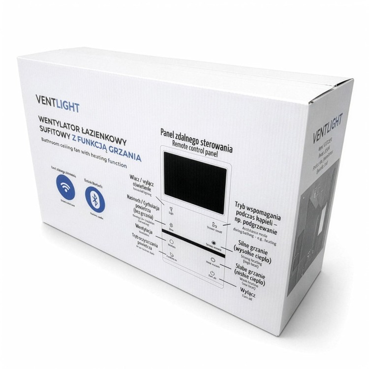 Wielofunkcyjny panel sufitowy 4w1 ventlight: ogrzewanie, oświetlenie led, wentylacja i wyciąg wentylator łazienkowy VL-O/2650 — zdjęcie 7