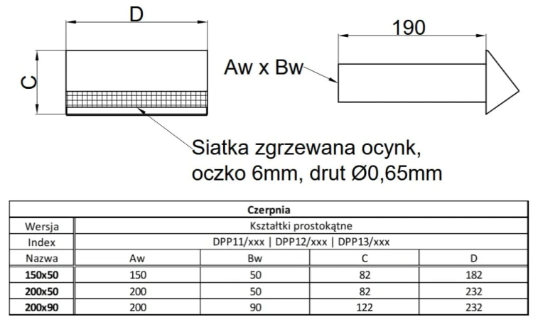 Czerpnia malowana biała 200X90 — zdjęcie 2