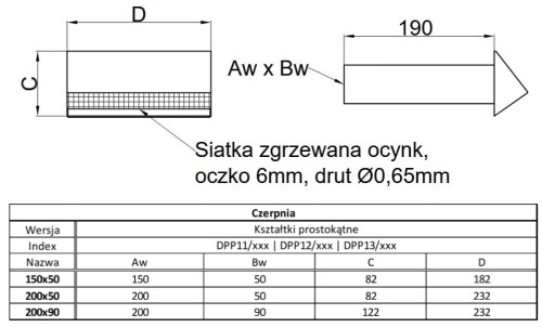 Czerpnia ocynk 150X50 — zdjęcie 2