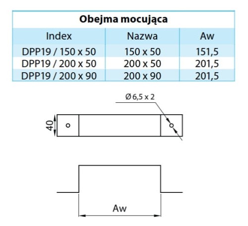 Obejma mocująca ocynk 150X50 — zdjęcie 2