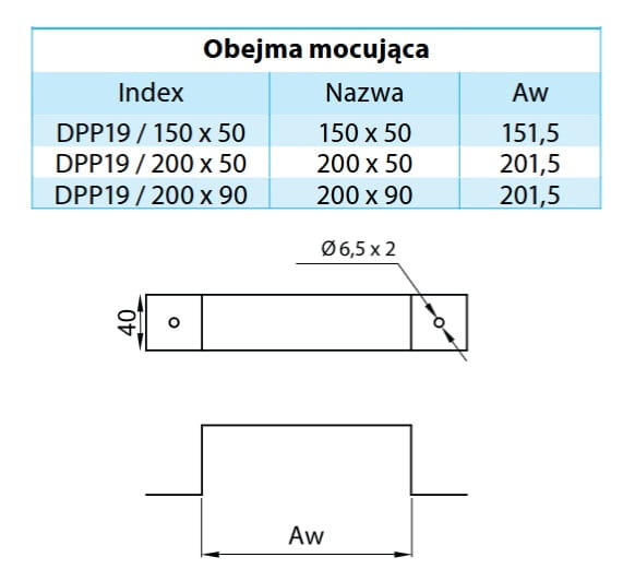 Obejma mocująca ocynk 150X50 — zdjęcie 2