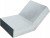 Kolano ocynk 200X90 45ST ściana strop