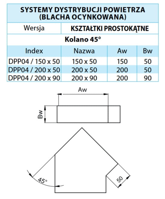 Kolano ocynk 150X50 45ST — zdjęcie 2
