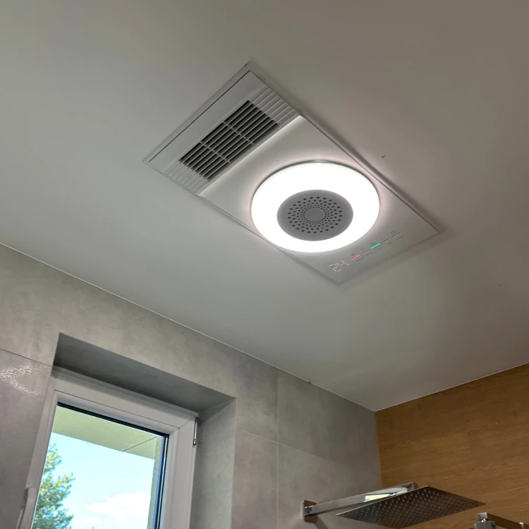 Wielofunkcyjny panel sufitowy 4w1 ventlight: ogrzewanie, oświetlenie led, wentylacja i wyciąg wentylator łazienkowy VL-O/2650