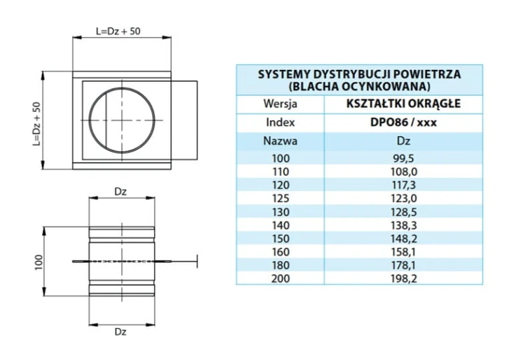 Zasuwa ocynk FI 110 — zdjęcie 2