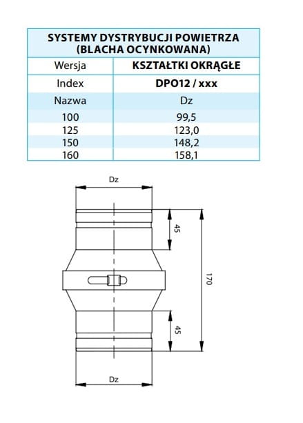 Kanałowy filtr okrągły FI 100 — zdjęcie 4