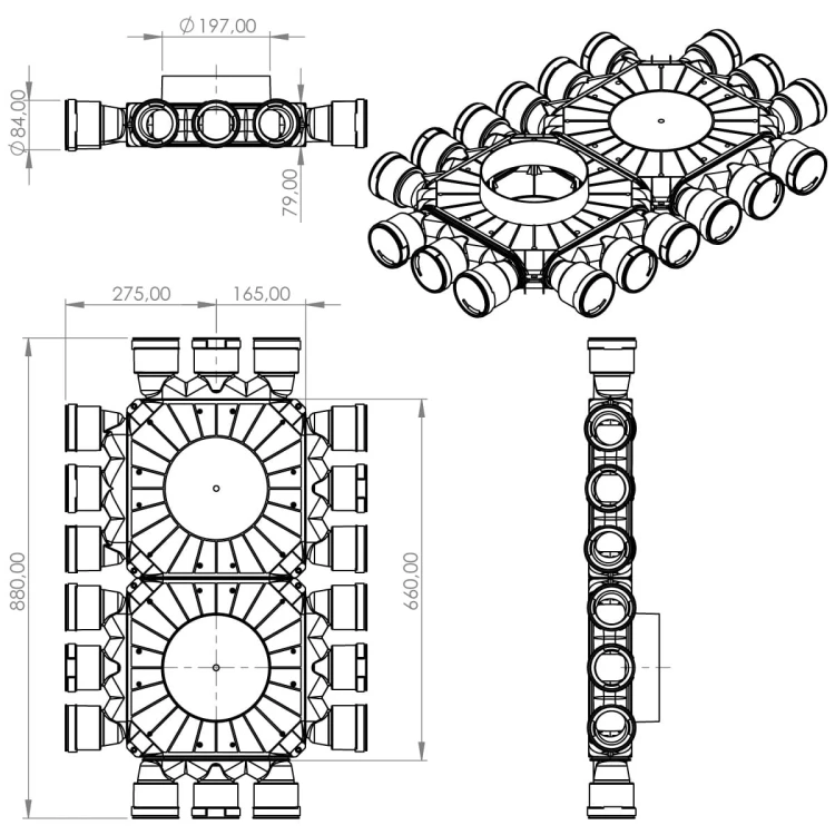 Sk rozdzielacz płaski tworzywo 18X75/200 tpk — zdjęcie 2