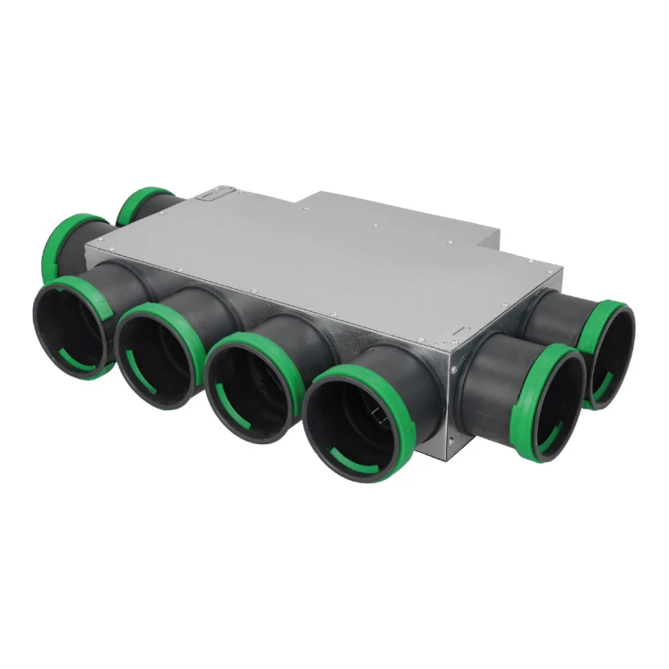 Rozdzielacz płaski z wyj. prostokąt. 8X75/200X90 OC z króććem PK