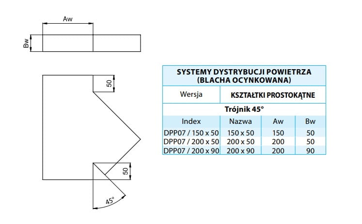 Trójnik ocynk "T" 200X90 45ST — zdjęcie 2