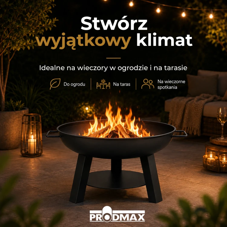 Palenisko ogrodowe FIRE BOWL składane 58cm — zdjęcie 2