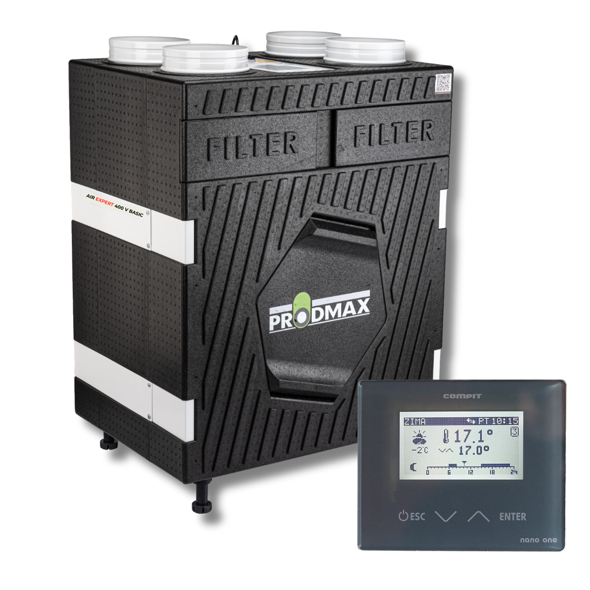 Rekuperator air expert 400 v EPP basic