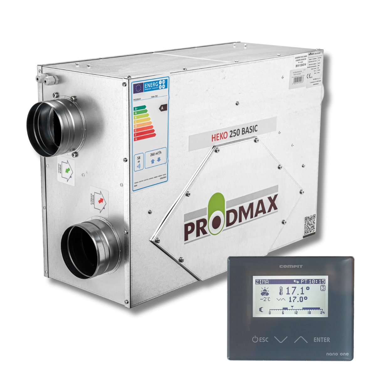 Rekuperator heko 250 basic