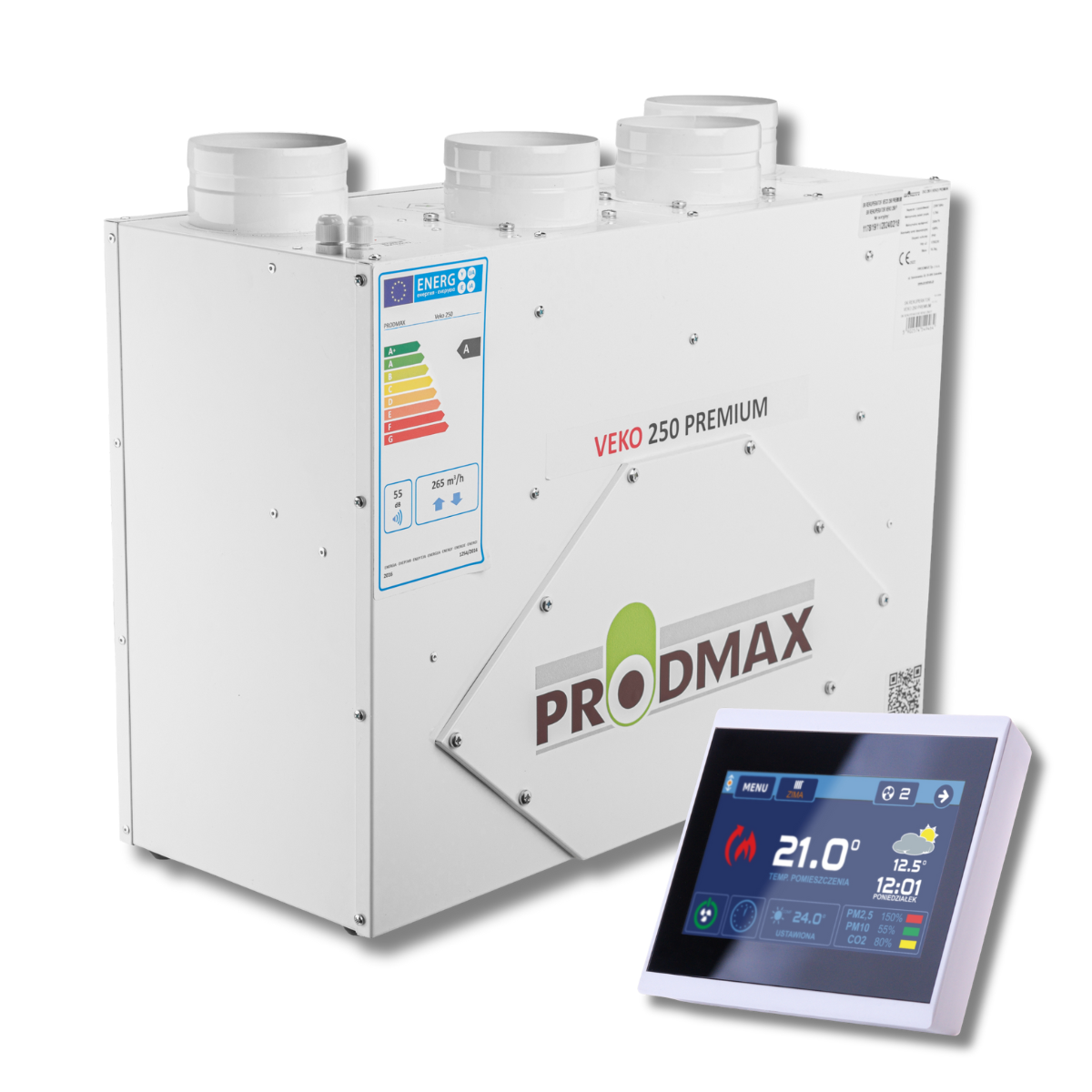 Rekuperator veko 250 premium